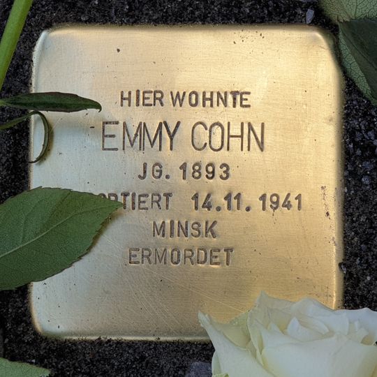Stolperstein à la mémoire d’Emmy Cohn