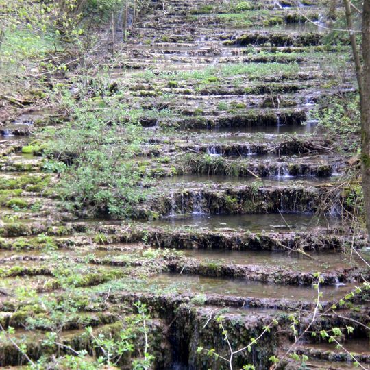 Sinterterrassen an der Lillach ESE von Weißenohe