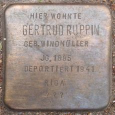 Stolperstein en memoria de Gertrud Ruppin