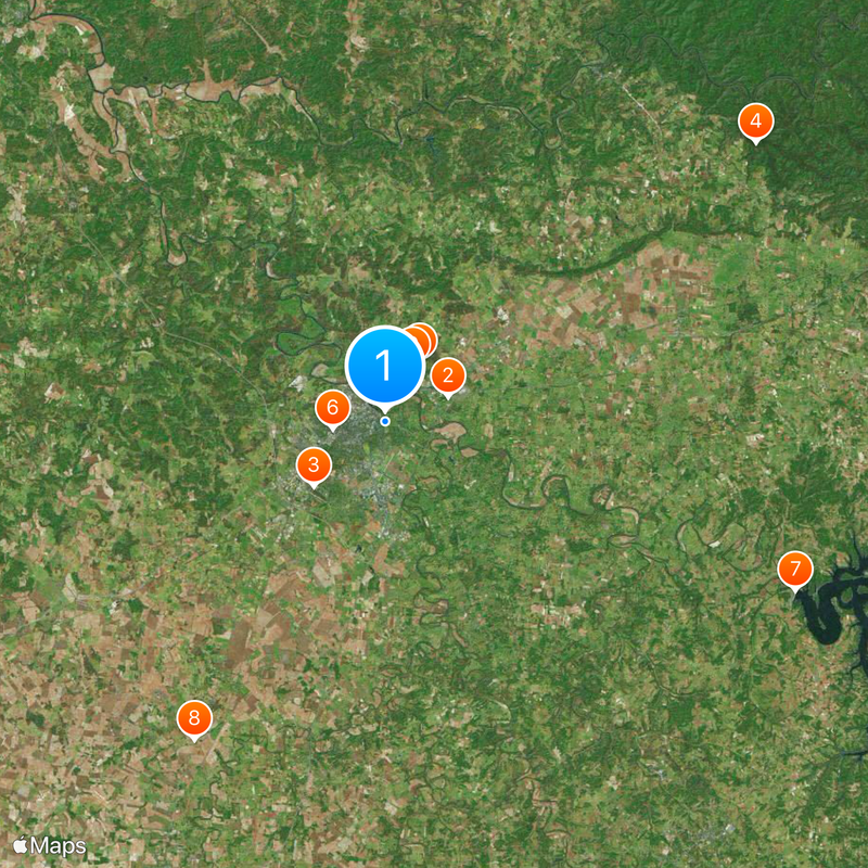 Contea di Warren Mappa