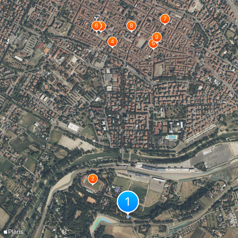 Autodromo Enzo e Dino Ferrari Mappa