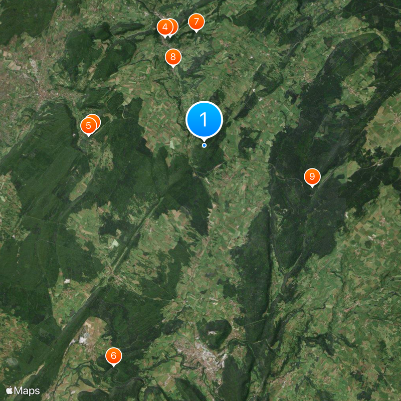 Jura wine Map