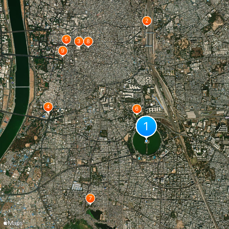 Kankaria Lake Map