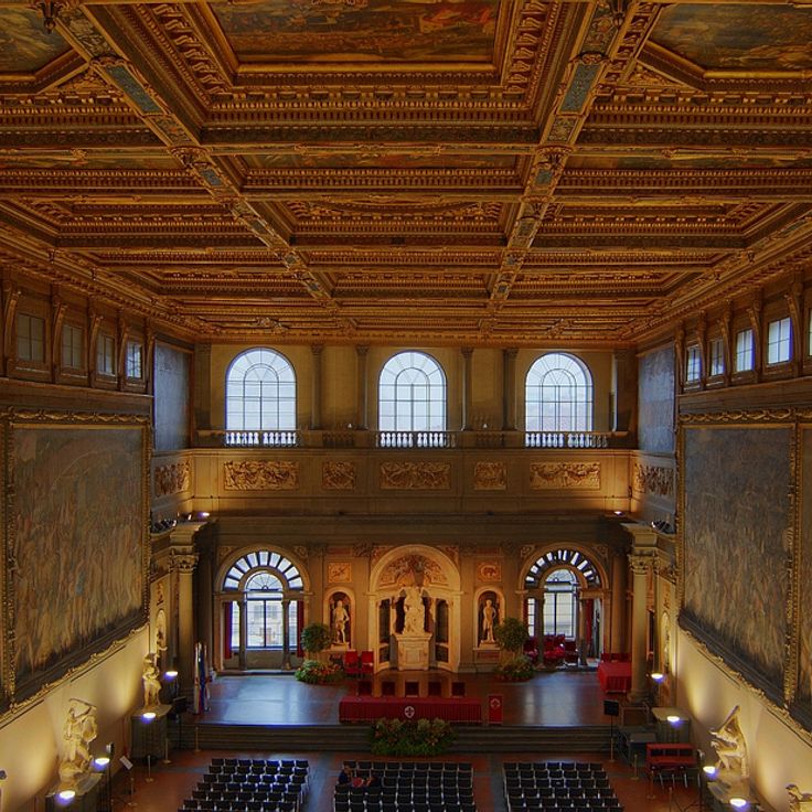 Salón de los Quinientos en el Palacio Vecchio