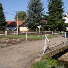 Bridge over the Chotýšanka in Popovice below the pond