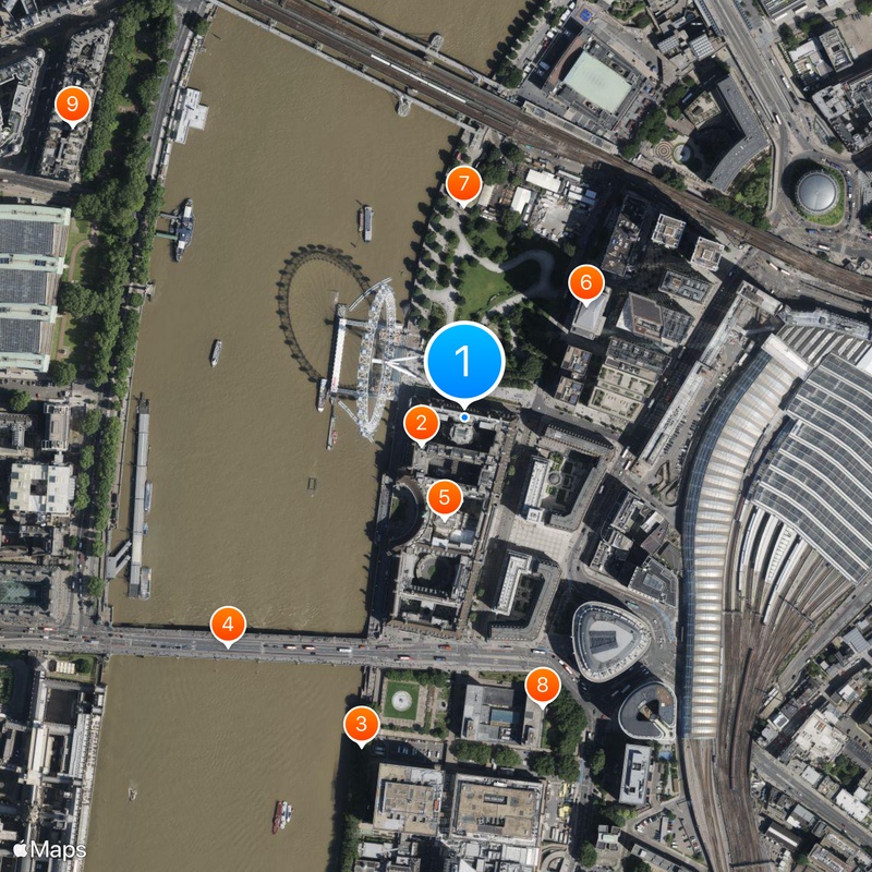 Sea Life London Aquarium Map