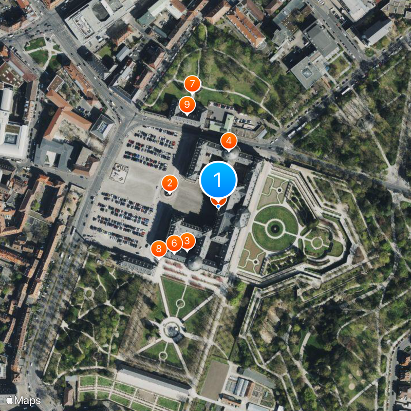 Würzburger Residenz Karte