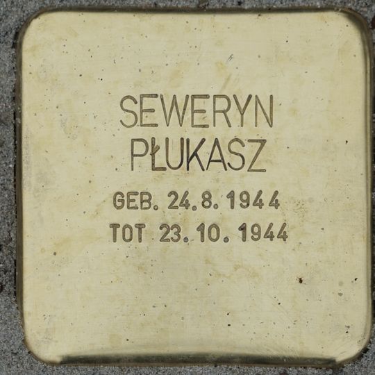 Stolperstein en memoria de Seweryn Płukasz