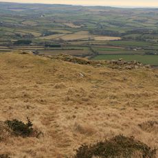 Two cairns on the south side of Ugborough Beacon