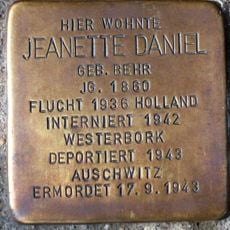 Stolperstein dedicato a Jeanette Daniel