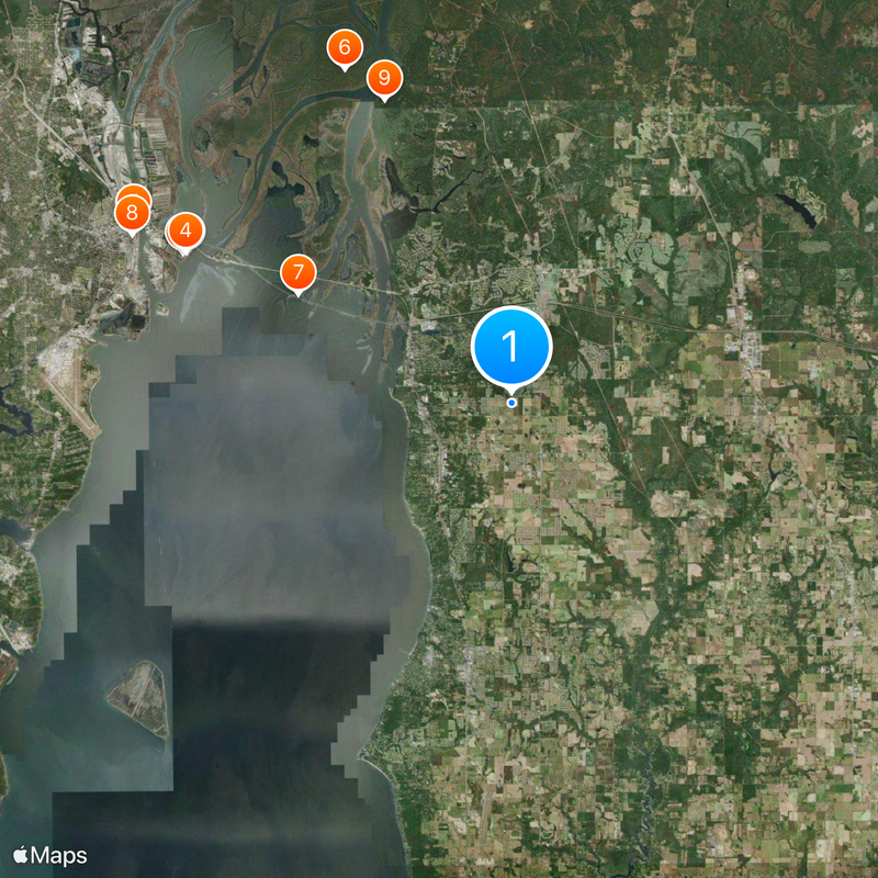 Daphne Map
