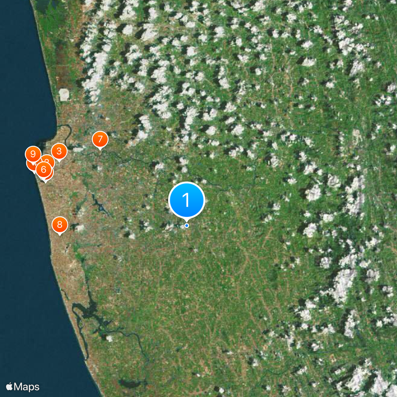 Distretto di Colombo Mappa