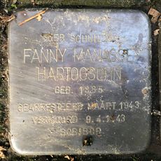 Stolperstein dedicated to Fanny Manasse-Hartogsohn