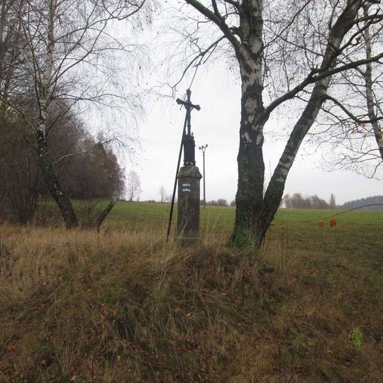 Kříž v zaniklém Valtířově