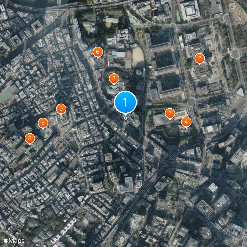 Sanno Park Tower Mapa