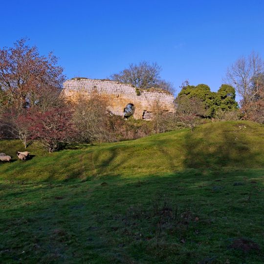 Mitford Castle. Remains Of East Curtain Wall