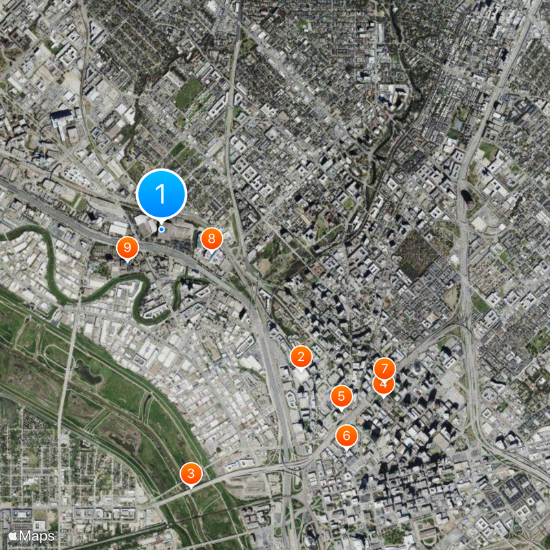 Dallas Market Center Map