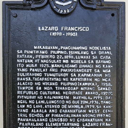 Lazaro Francisco historical marker