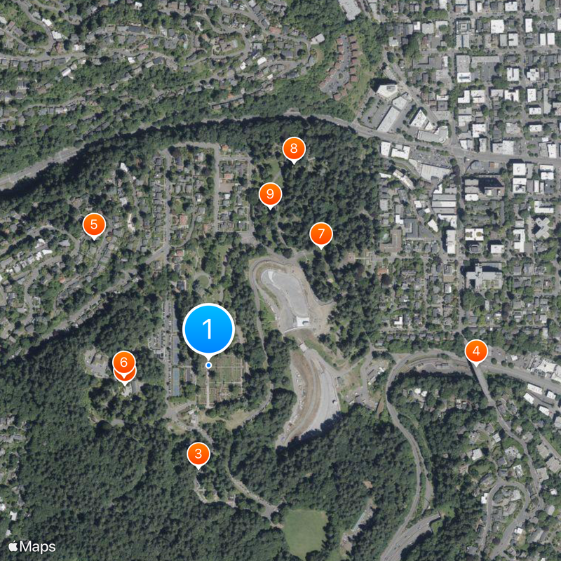 International Rose Test Garden Map