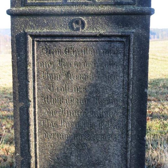 Kříž u silnice ze Šluknova do Nového Hraběcí