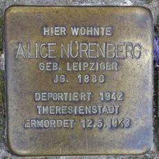 Stolperstein en memoria de Alice Nürenberg