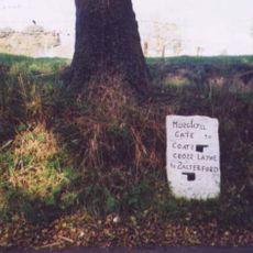 Milestone, ExYW Salterforth Lane on ancient lane