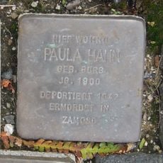 Stolperstein dedicated to Paula Hahn