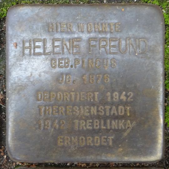 Stolperstein en memoria de Helene Freund