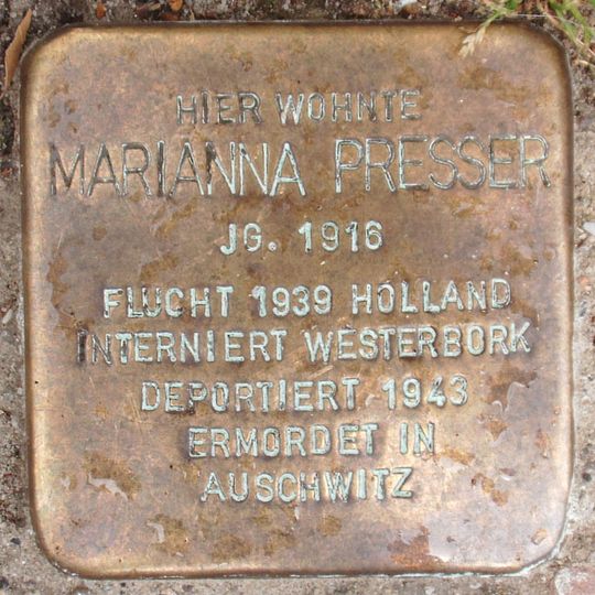 Stolperstein für Marianna Presser
