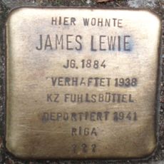 Stolperstein dedicated to James Lewie