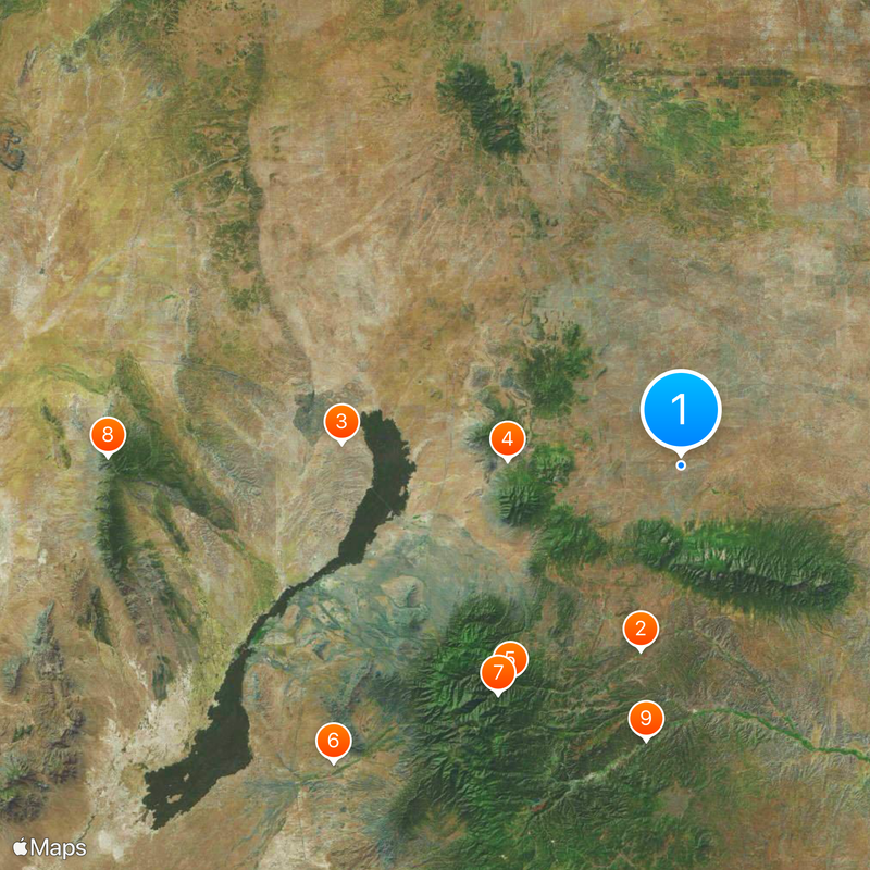 Hrabstwo Lincoln Mapa