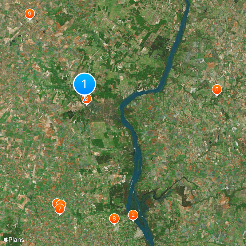 El Palmar National Park Map