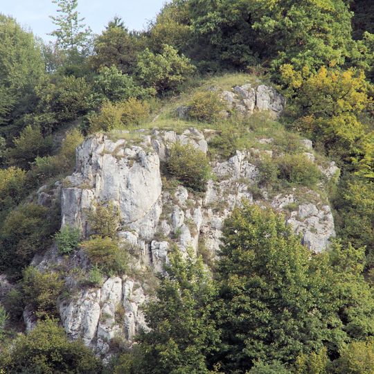 Felsgruppe am SW-Teil des Keilbergs N von Schwabelweis