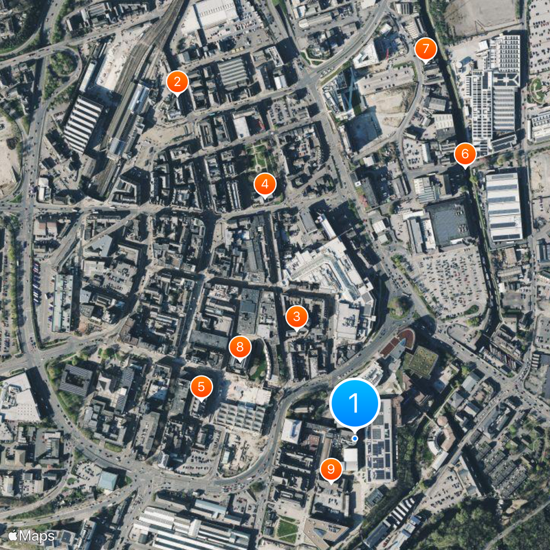 University of Huddersfield Map