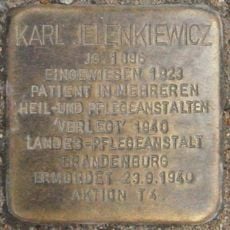 Stolperstein en memoria de Karl Jelenkiewicz