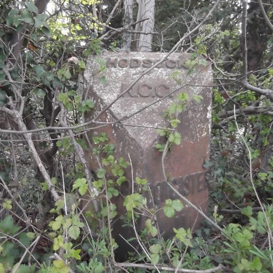Milepost, N of track to Goldthorpe Farm; between Oldcotes and Langold