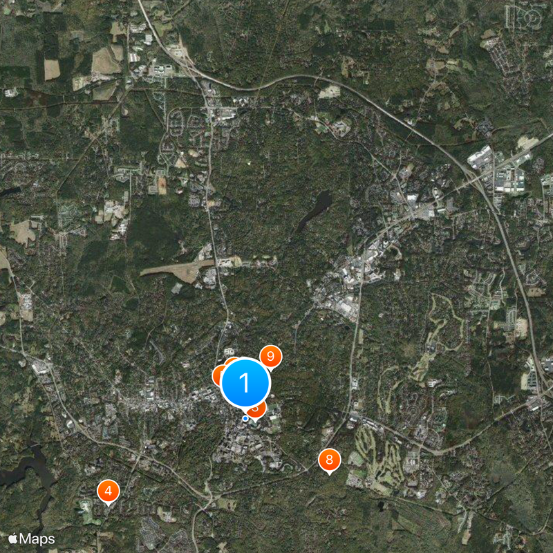 Chapel Hill Mapa