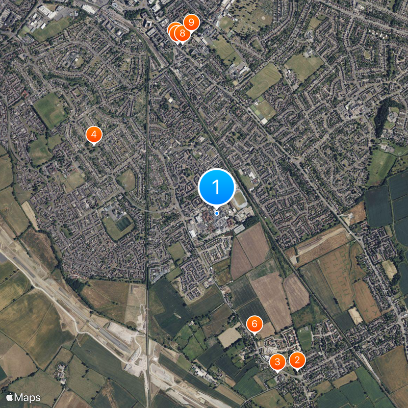 Stoke Mandeville Hospital Map