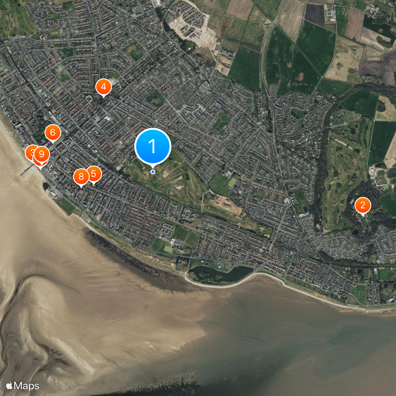 Royal Lytham & St Annes Golf Club Map