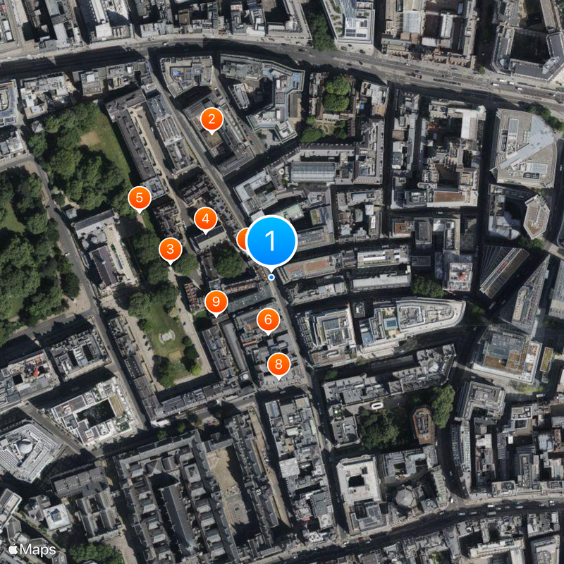 Chancery Lane Map