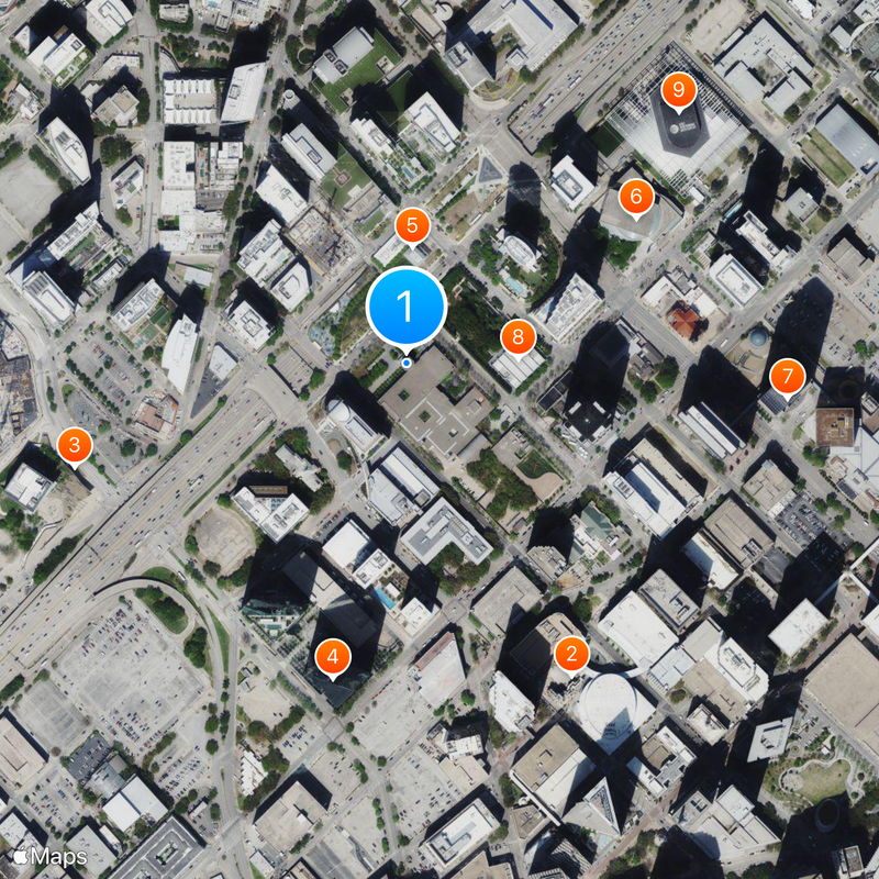 Dallas Museum of Art Karte