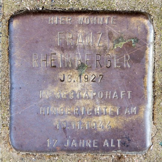 Stolperstein für Franz Rheinberger