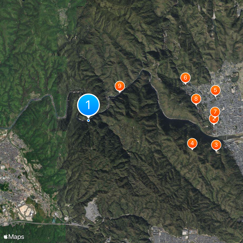 Sagano Scenic Railway Mapa