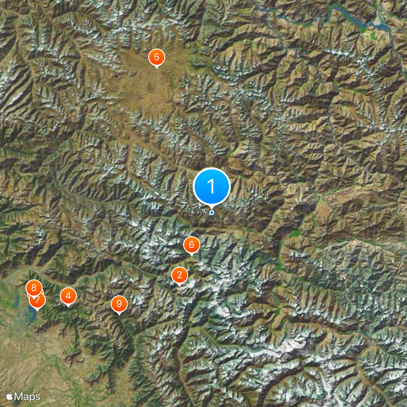 Tiger Hill, Kargil Mapa