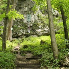 Pamětní deska Jana Čapka ve Štramberku v Národním sadu