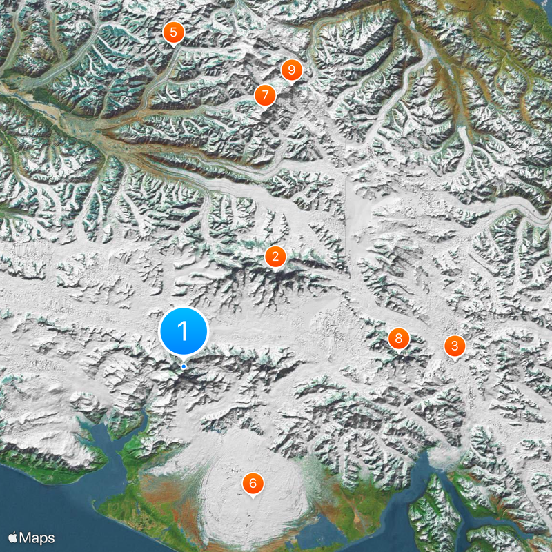 Monte San Elías Mapa