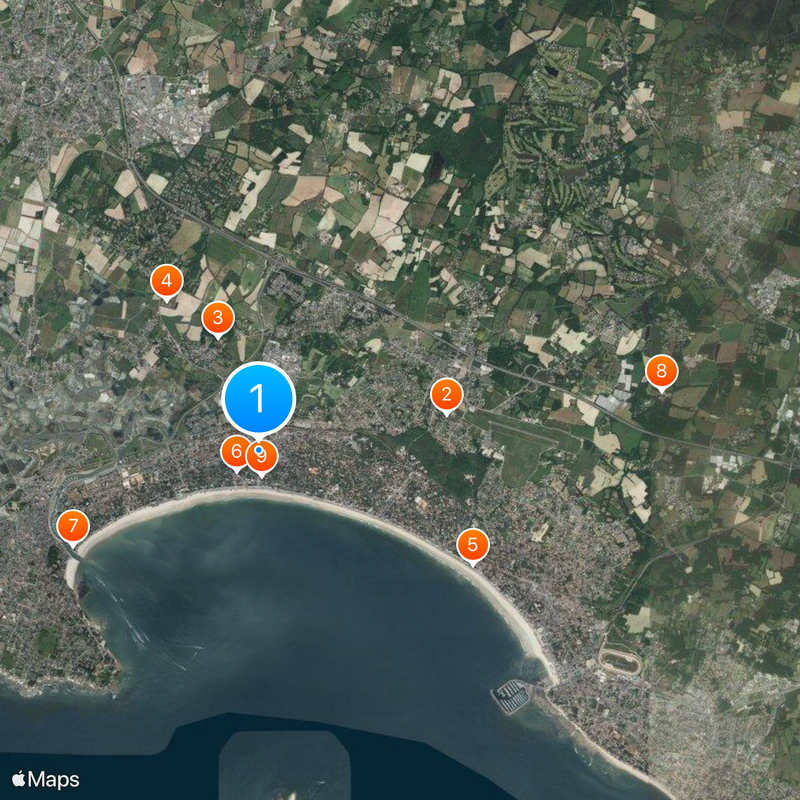 La Baule-Escoublac Mapa