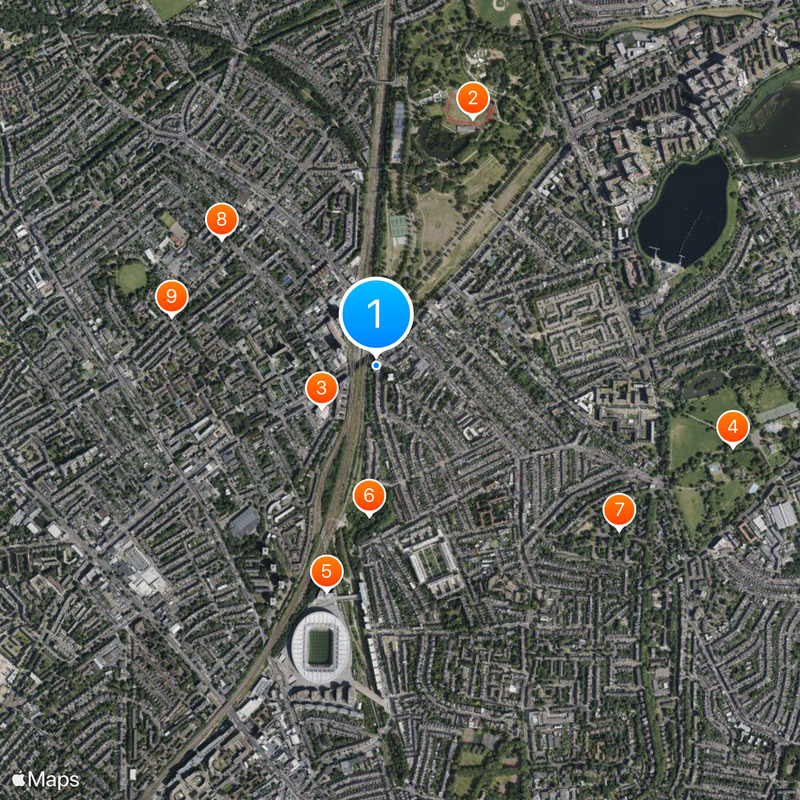 Finsbury Park Mosque Map