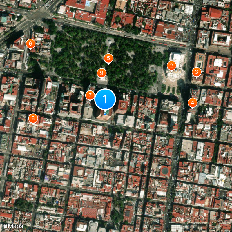 Secretariat of Foreign Affairs Map