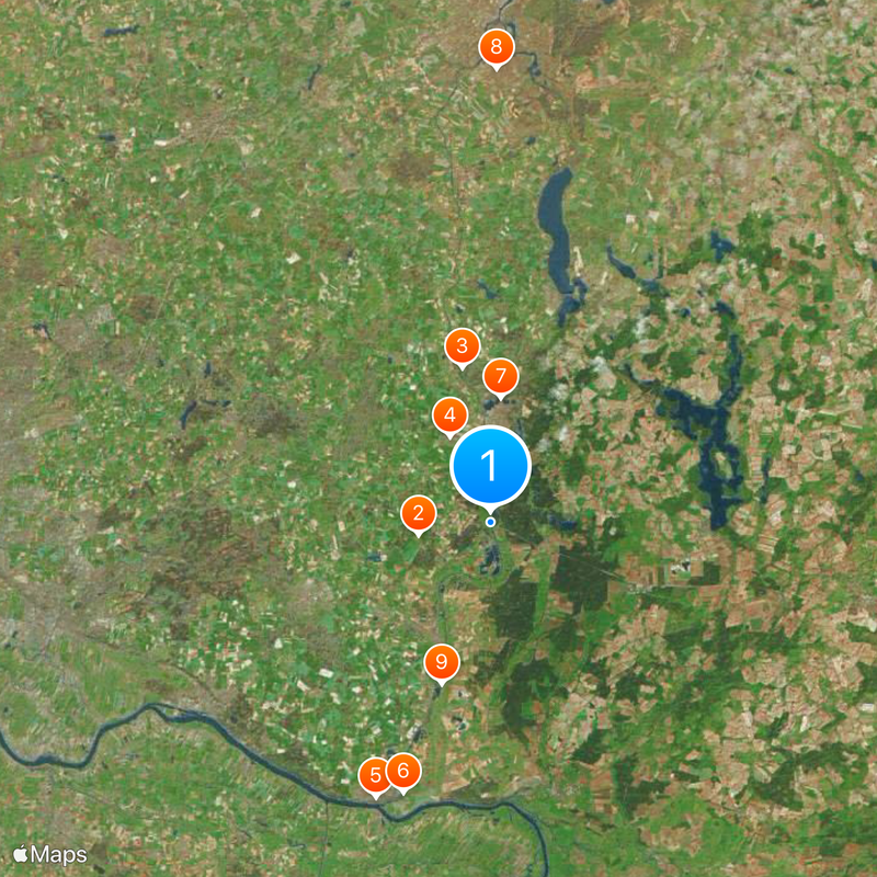 Elbe–Lübeck Canal Map